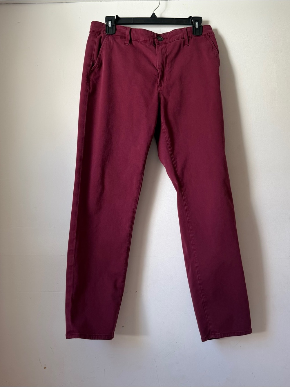 Ag Adriano Goldschmied 29 Burgundy Casual Pants Chinos The Caden